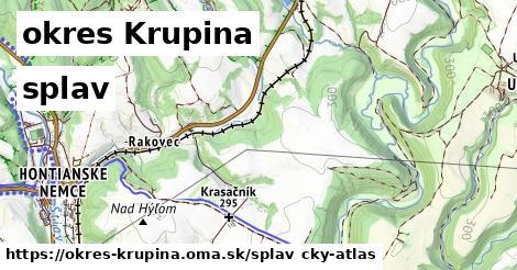 okres Krupina Splav  