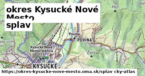 okres Kysucké Nové Mesto Splav  