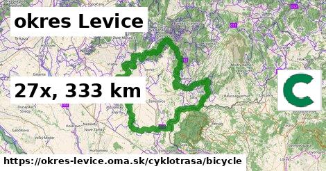 okres Levice Cyklotrasy bicycle 