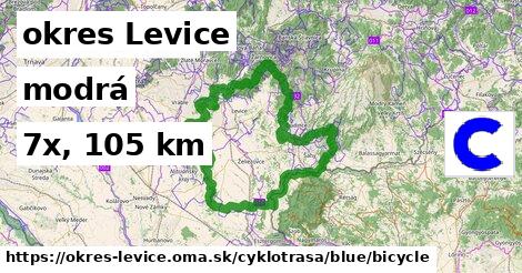 okres Levice Cyklotrasy modrá bicycle