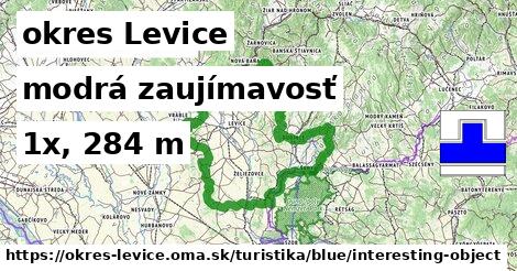 okres Levice Turistické trasy modrá zaujímavosť