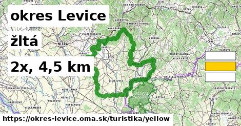 okres Levice Turistické trasy žltá 