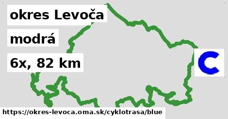 okres Levoča Cyklotrasy modrá 