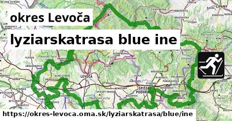okres Levoča Lyžiarske trasy modrá iná