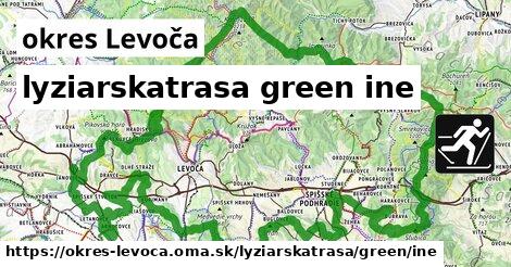okres Levoča Lyžiarske trasy zelená iná
