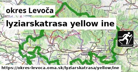 okres Levoča Lyžiarske trasy žltá iná