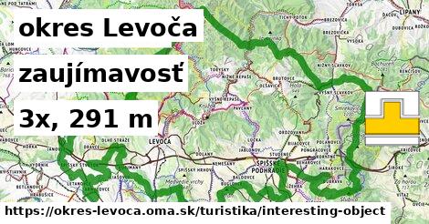 okres Levoča Turistické trasy zaujímavosť 