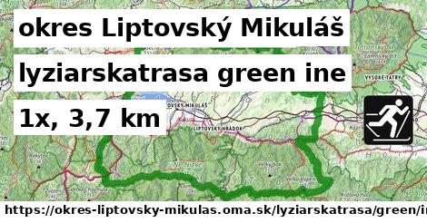 okres Liptovský Mikuláš Lyžiarske trasy zelená iná