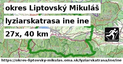 okres Liptovský Mikuláš Lyžiarske trasy iná iná