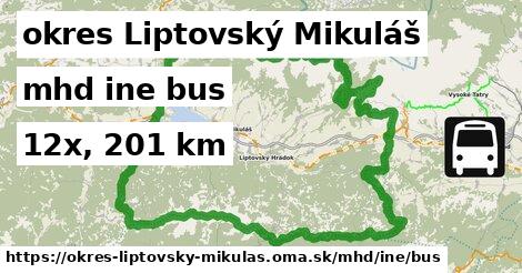 okres Liptovský Mikuláš Doprava iná bus