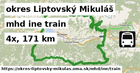 okres Liptovský Mikuláš Doprava iná train