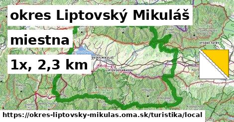 okres Liptovský Mikuláš Turistické trasy miestna 