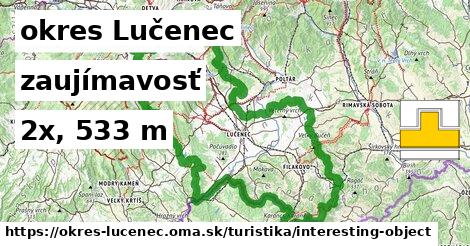 okres Lučenec Turistické trasy zaujímavosť 