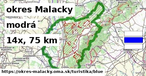 okres Malacky Turistické trasy modrá 