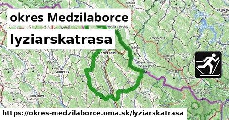 okres Medzilaborce Lyžiarske trasy  