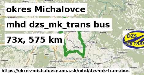 okres Michalovce Doprava dzs-mk-trans bus