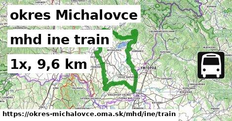 okres Michalovce Doprava iná train