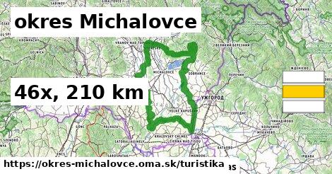 okres Michalovce Turistické trasy  