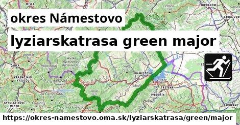 okres Námestovo Lyžiarske trasy zelená hlavná