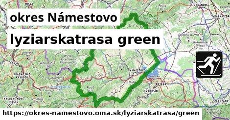 okres Námestovo Lyžiarske trasy zelená 