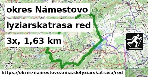 okres Námestovo Lyžiarske trasy červená 