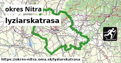 okres Nitra Lyžiarske trasy  