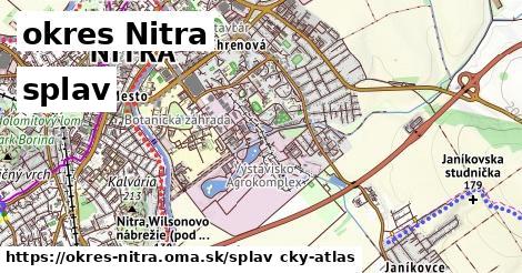 okres Nitra Splav  