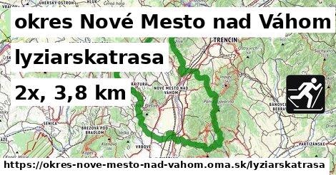 okres Nové Mesto nad Váhom Lyžiarske trasy  