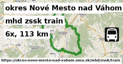 okres Nové Mesto nad Váhom Doprava zssk train