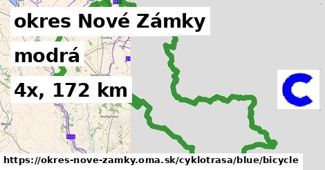 okres Nové Zámky Cyklotrasy modrá bicycle