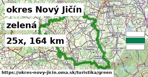 okres Nový Jičín Turistické trasy zelená 