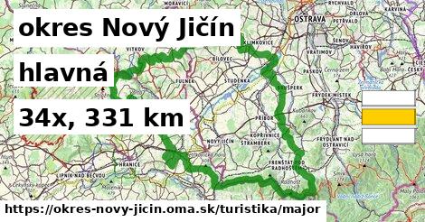 okres Nový Jičín Turistické trasy hlavná 