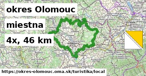 okres Olomouc Turistické trasy miestna 
