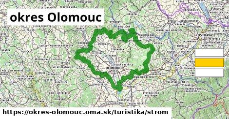 okres Olomouc Turistické trasy strom 