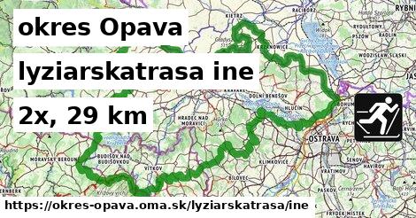okres Opava Lyžiarske trasy iná 
