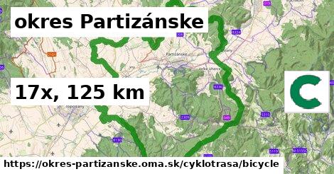 okres Partizánske Cyklotrasy bicycle 