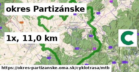 okres Partizánske Cyklotrasy mtb 