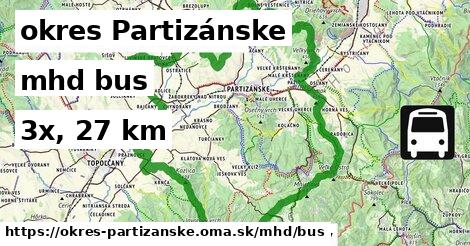 okres Partizánske Doprava bus 