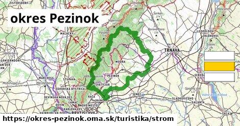 okres Pezinok Turistické trasy strom 