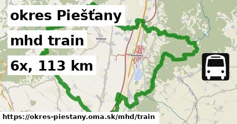 okres Piešťany Doprava train 