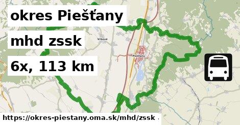 okres Piešťany Doprava zssk 