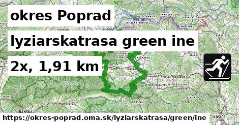 okres Poprad Lyžiarske trasy zelená iná