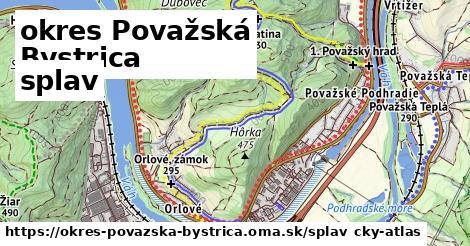 okres Považská Bystrica Splav  