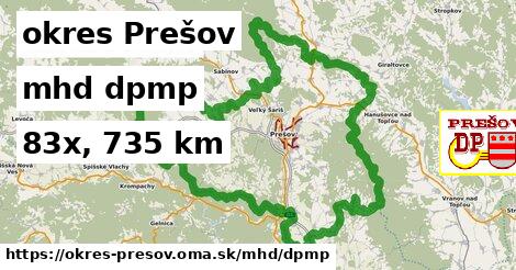 okres Prešov Doprava dpmp 