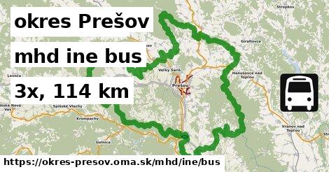 okres Prešov Doprava iná bus
