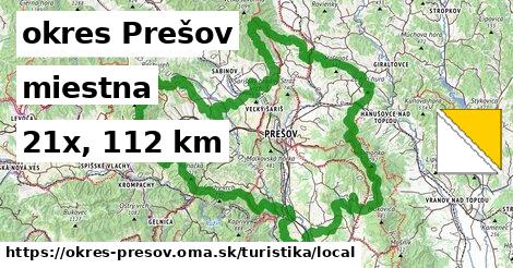 okres Prešov Turistické trasy miestna 