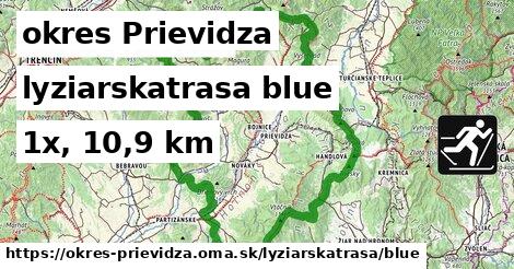 okres Prievidza Lyžiarske trasy modrá 