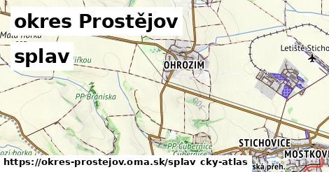 okres Prostějov Splav  