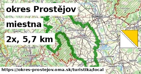 okres Prostějov Turistické trasy miestna 