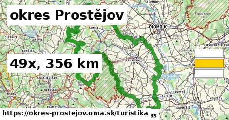 okres Prostějov Turistické trasy  